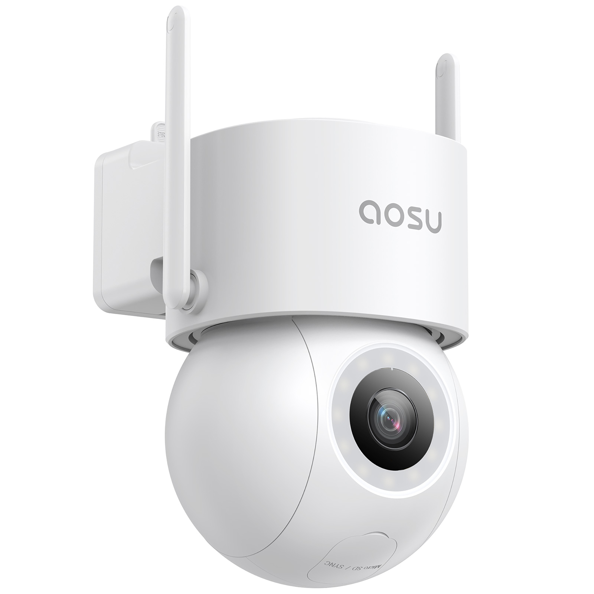 Aosu 3K 5.0-MP Wi-Fi Outdoor AI-Smart Security Camera — 400-Lumen Spotlight, 360° PTZ, Auto Tracking, IP65, Model# ASUC5E2CA11
